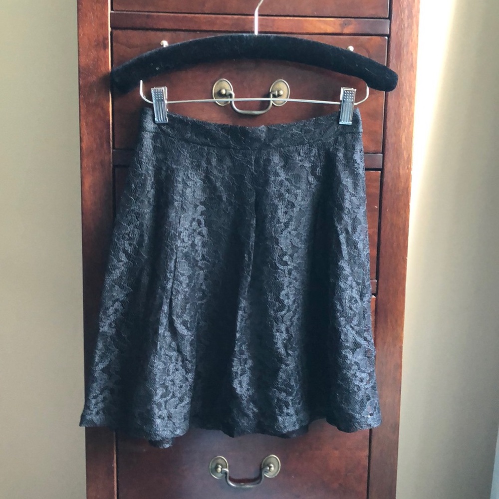Black lace skirt from Express